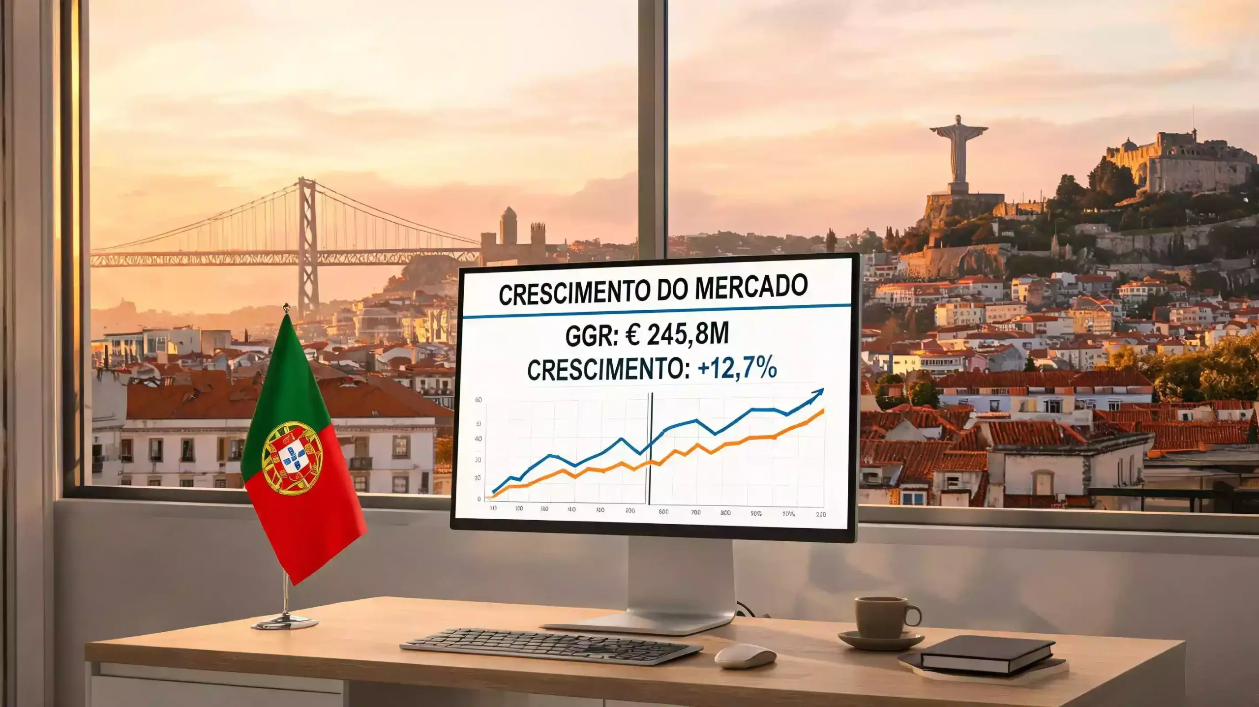 Números do mercado de apostas online em Portugal com dados GGR e tendências